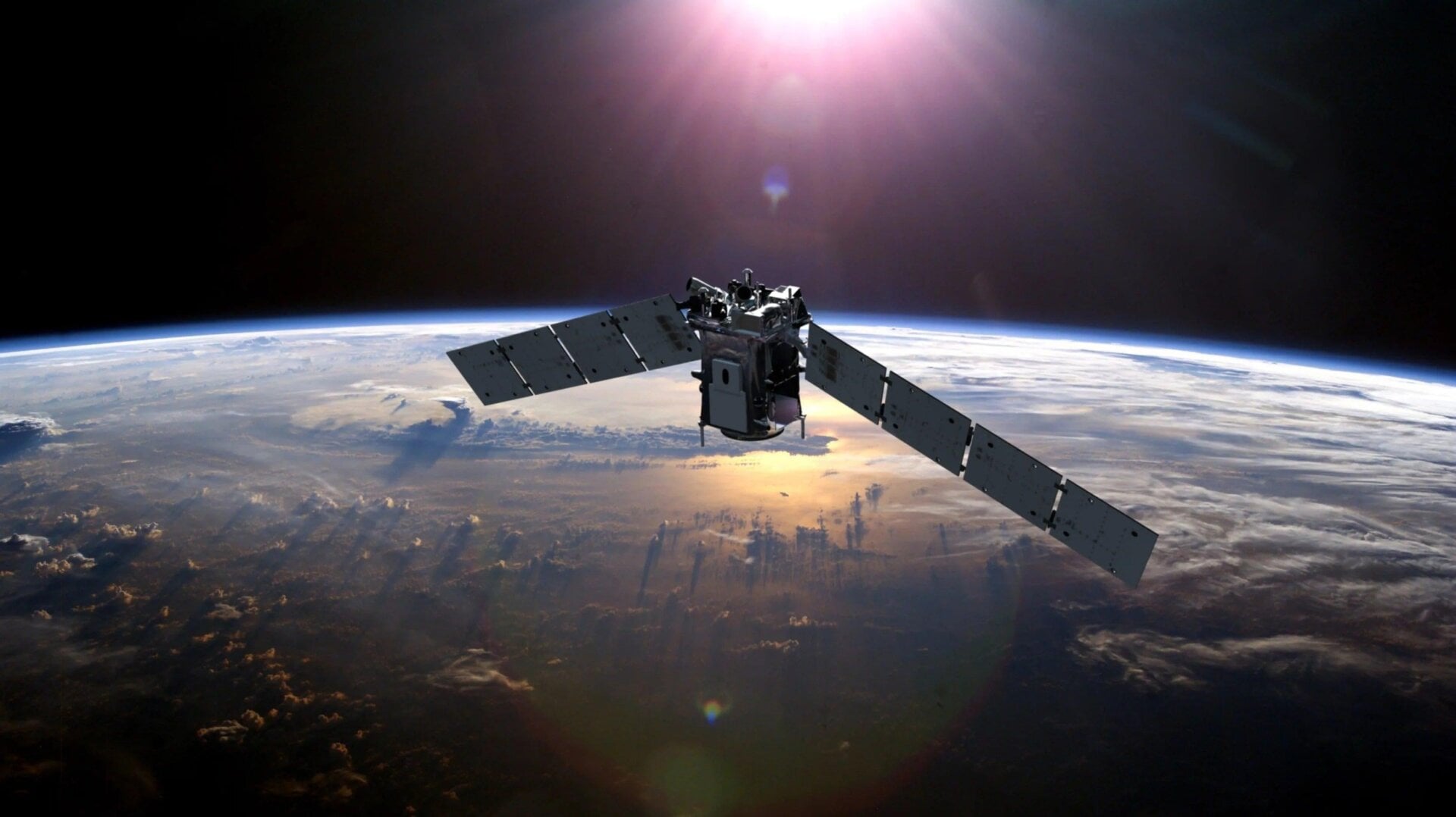 Una representación del satélite TIMED de la NASA, que estuvo por poco chocar con el desaparecido satélite ruso Cosmos 2221. 