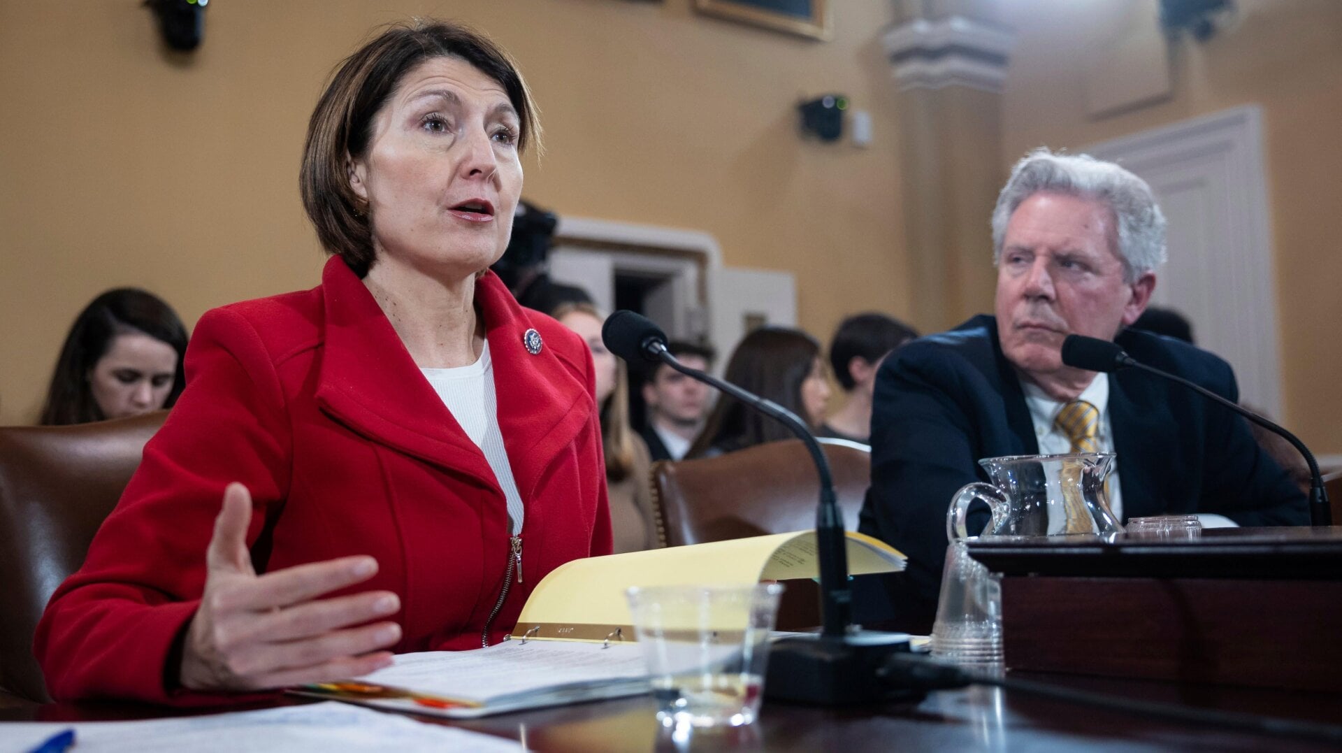 Copatrocinadores del proyecto de ley, la representante Cathy McMorris Rodgers (R-Wash.) y el representante Frank Pallone (DN.J.) en los EE. UU. Capitolio el 5 de febrero de 2024.