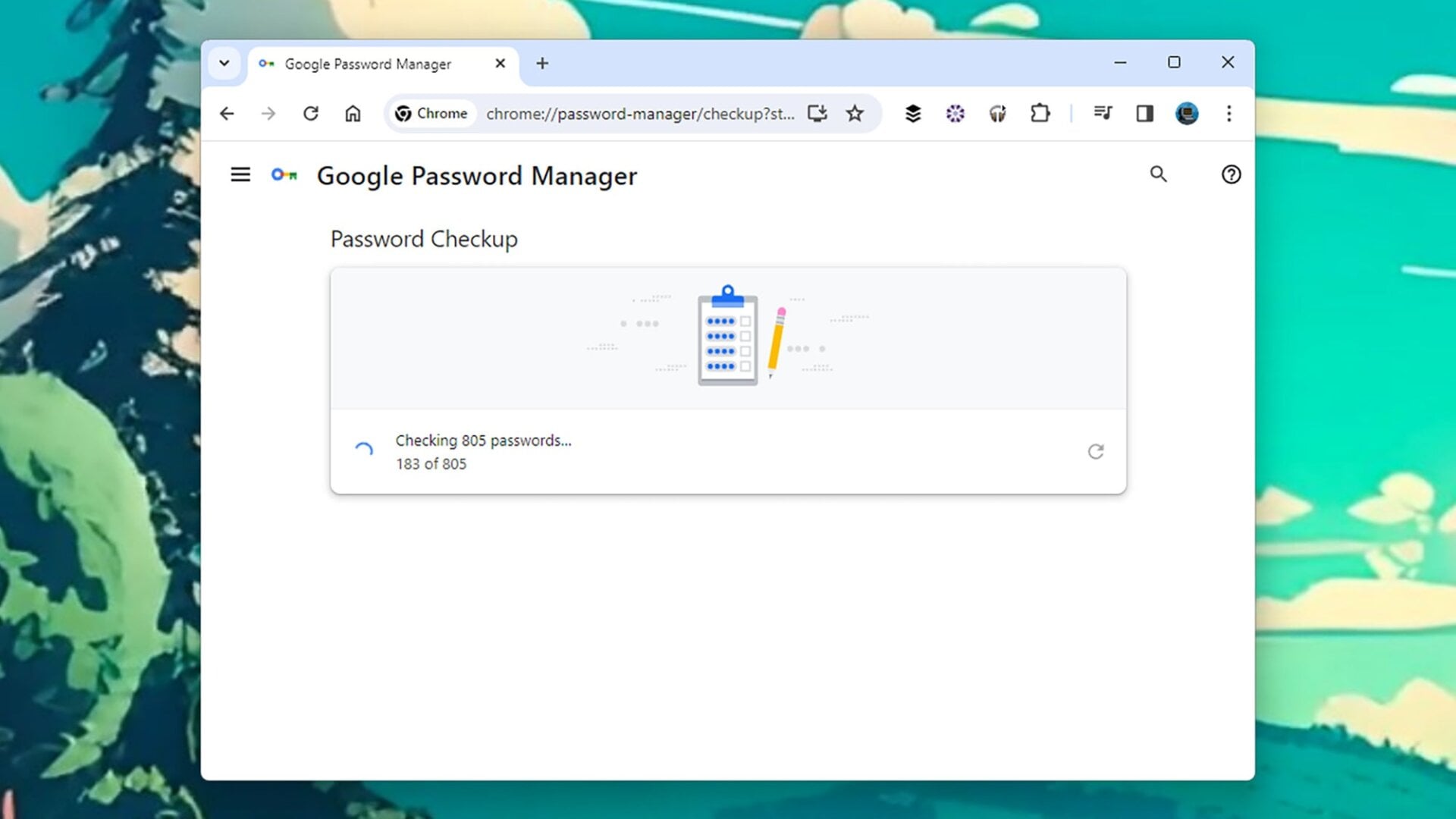 Google también puede ejecutar verificaciones de sus contraseñas.