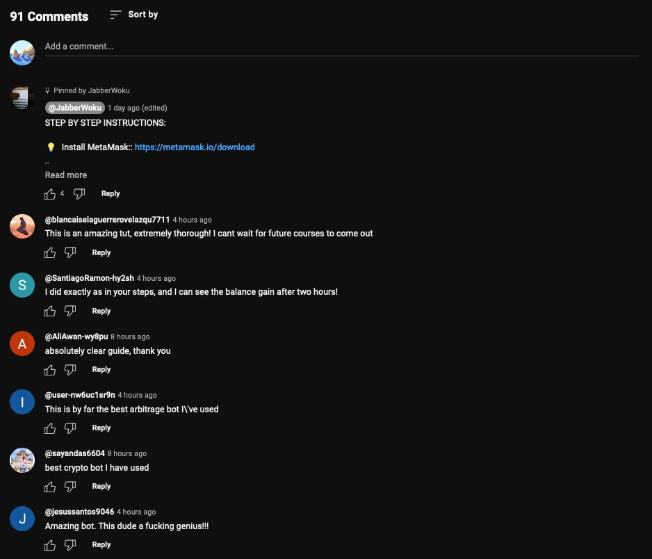 Screenshot: YouTube
