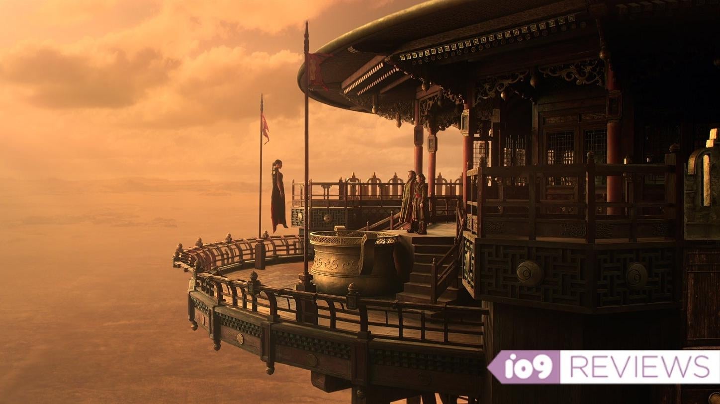 Sea Shimooka como Sophon, John Bradley como Jack Rooney y Jess Hong como Jin Cheng in 3 Problema del cuerpo.