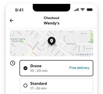 Nueva opción para los residentes de Christiansburg, Virginia en DoorDash.