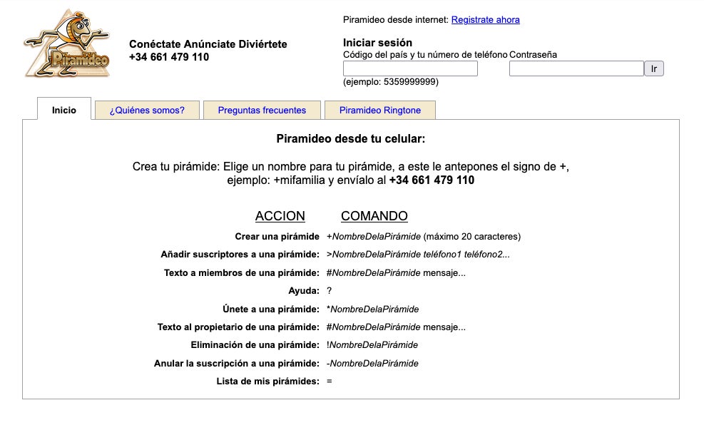 El sitio web de 2014 para una red social cubana que esencialmente funcionaba como un servicio de mensajes de telefonía dirigido por el gobierno de EE.UU. para informar a los cubanos  de protestas, sean reales o no .  