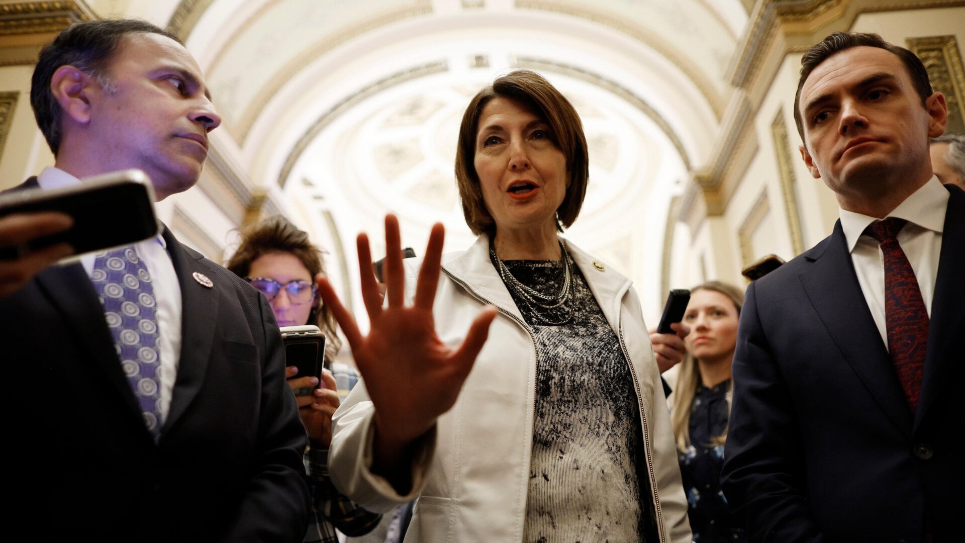 La presidenta del Comité de Energía y Comercio de la Cámara de Representantes, Cathy McMorris Rodgers (R-WA), quien presentó la reciente legislación sobre privacidad.