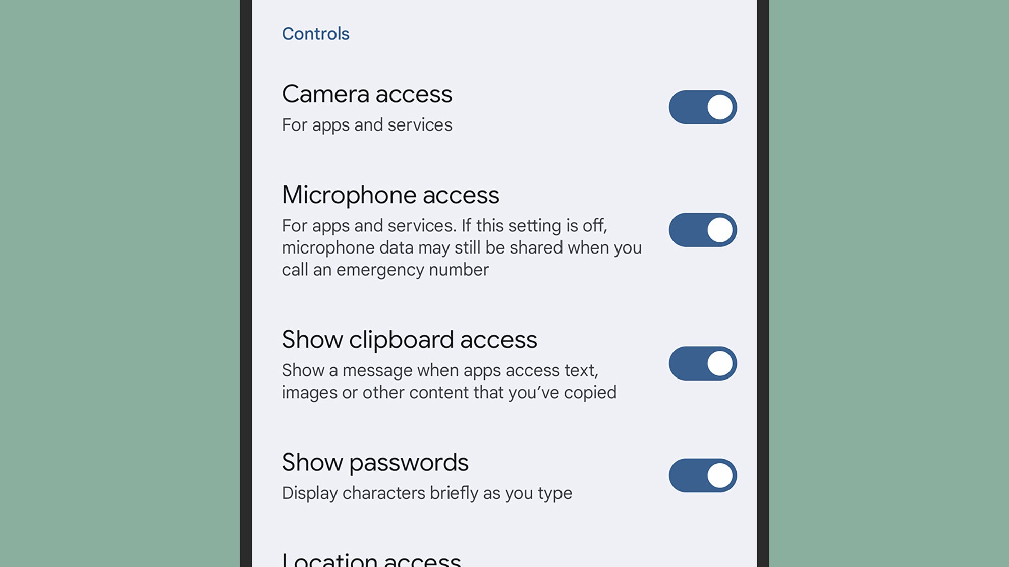 Permisos de cámara y micrófono en Android.