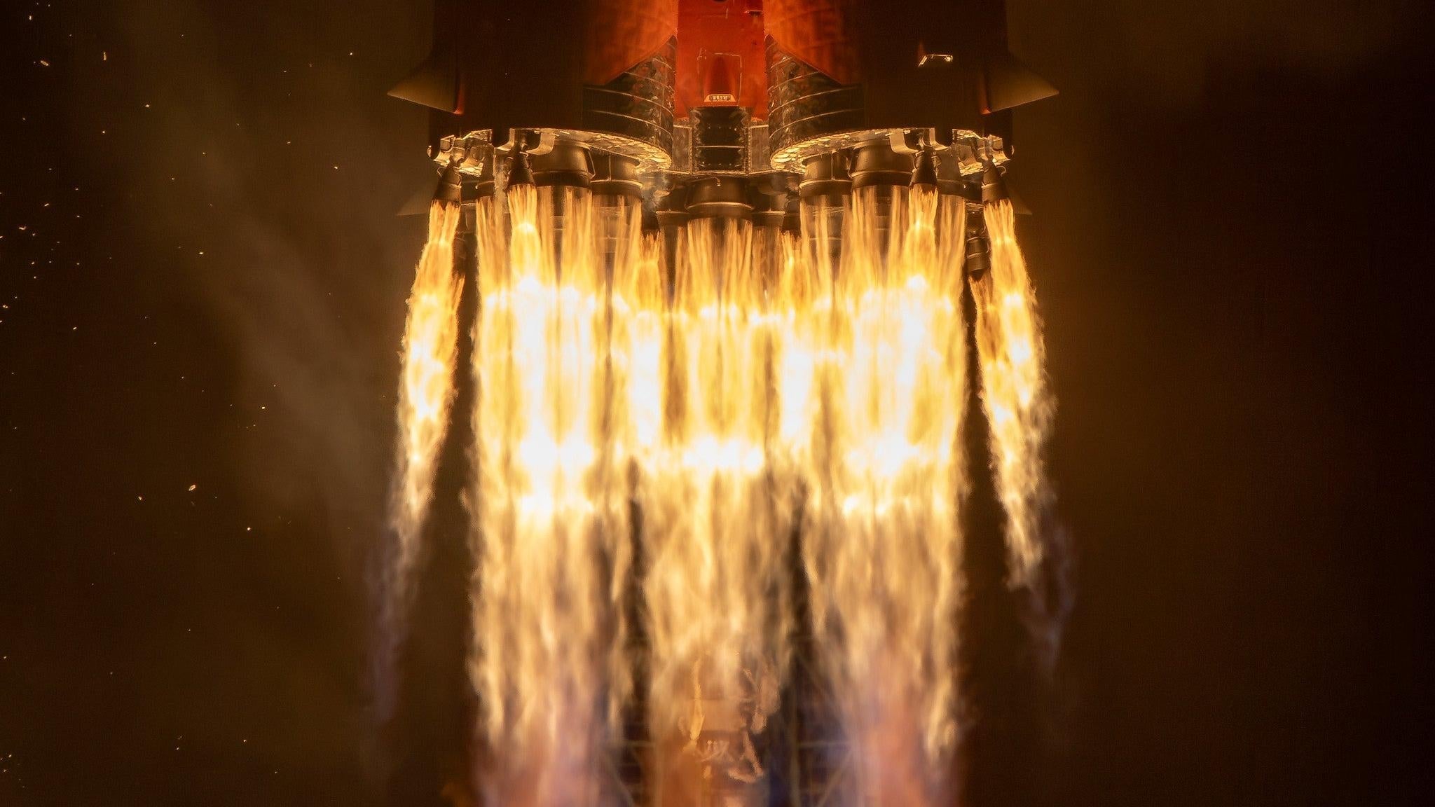 La penacho del cohete Soyuz de Rusia, lanzando a la ISS el 15 de septiembre de 2023.