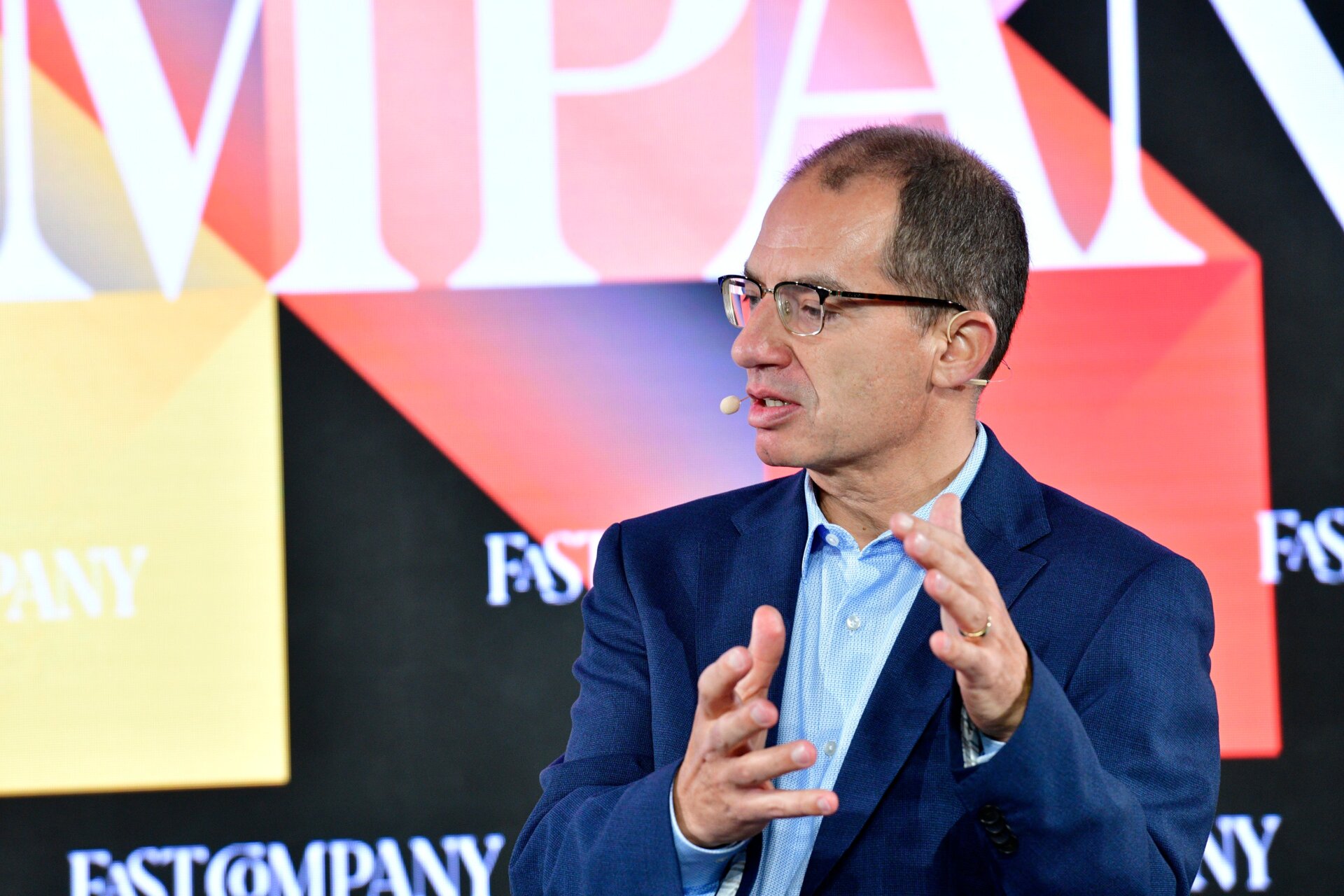 Stéphane Bancel, director ejecutivo de Moderna en el Fast Company Innovation Festival el 21 de septiembre de 2023 en Nueva York.