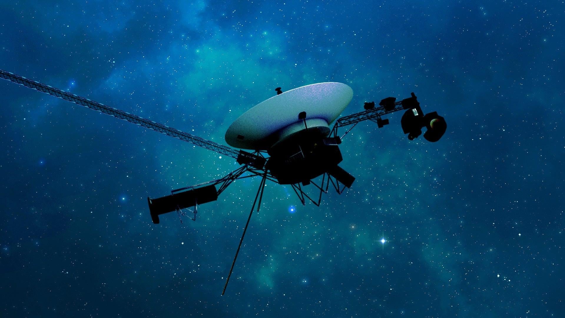 El concepto artístico de la nave espacial Voyager 1 de la NASA.