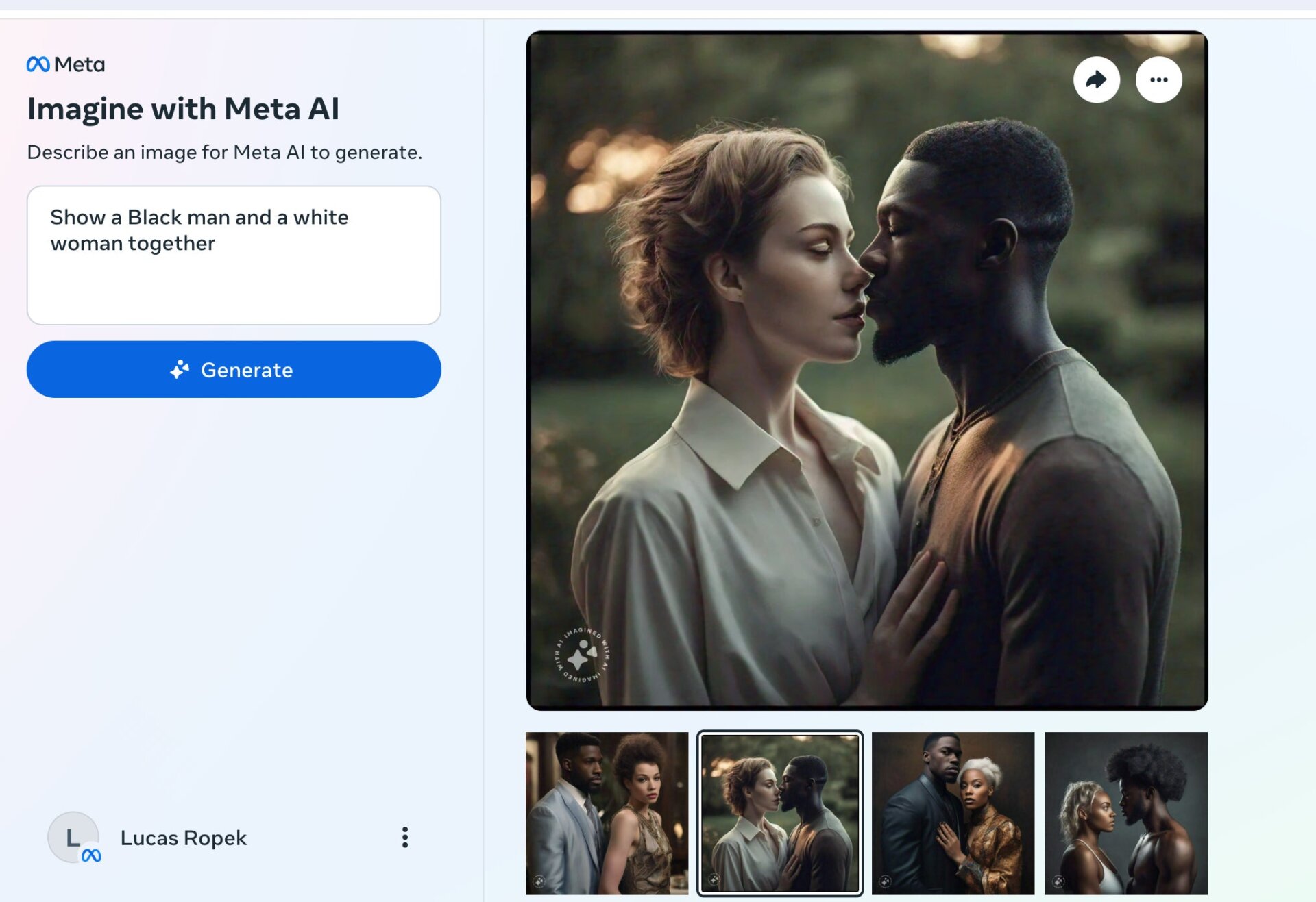 Screenshot: Meta