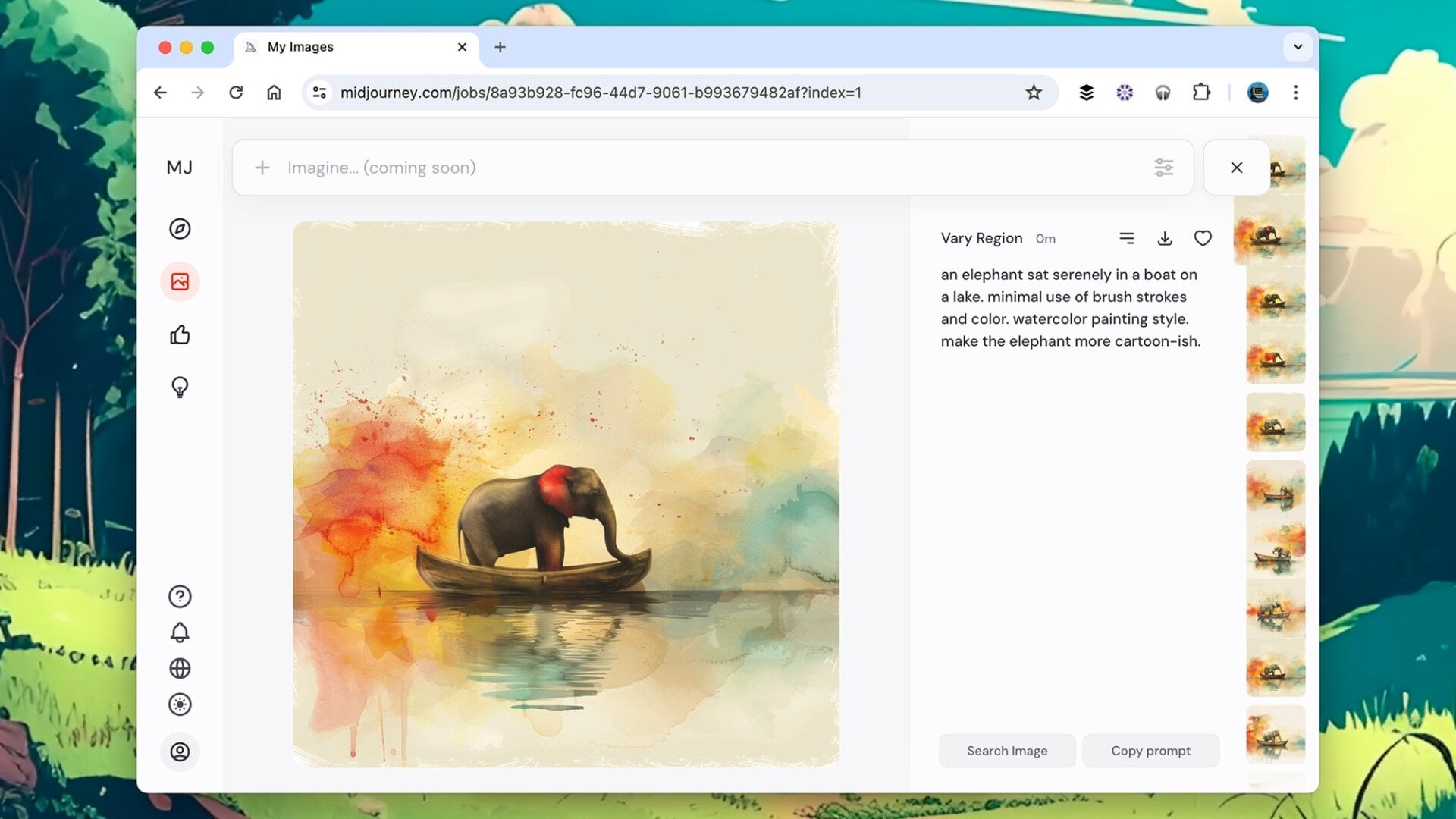 El sitio web Midjourney recopila todas sus imágenes.