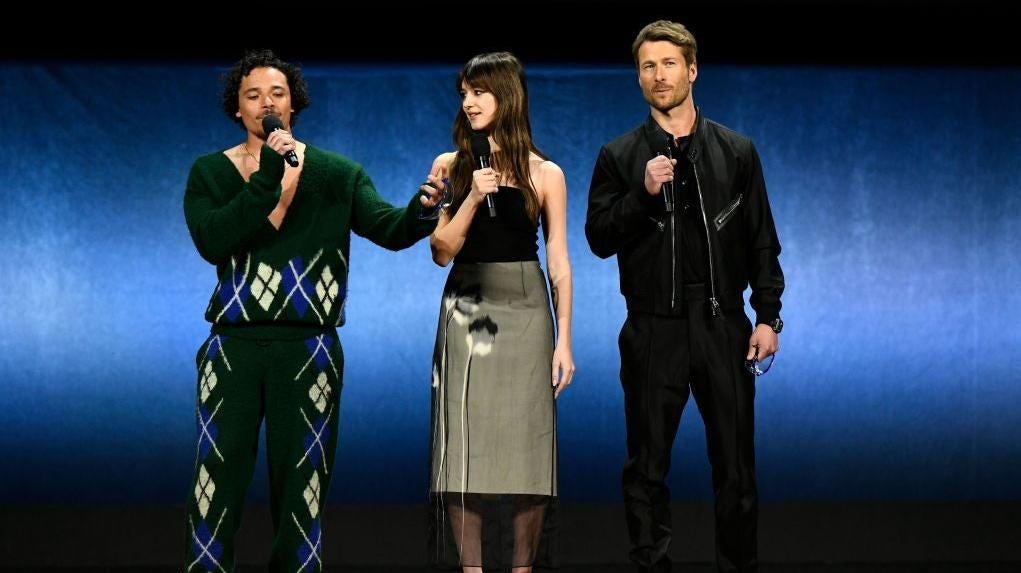 Anthony Ramos, Daisy Edgar-Jones y Glen Powell de tornados.