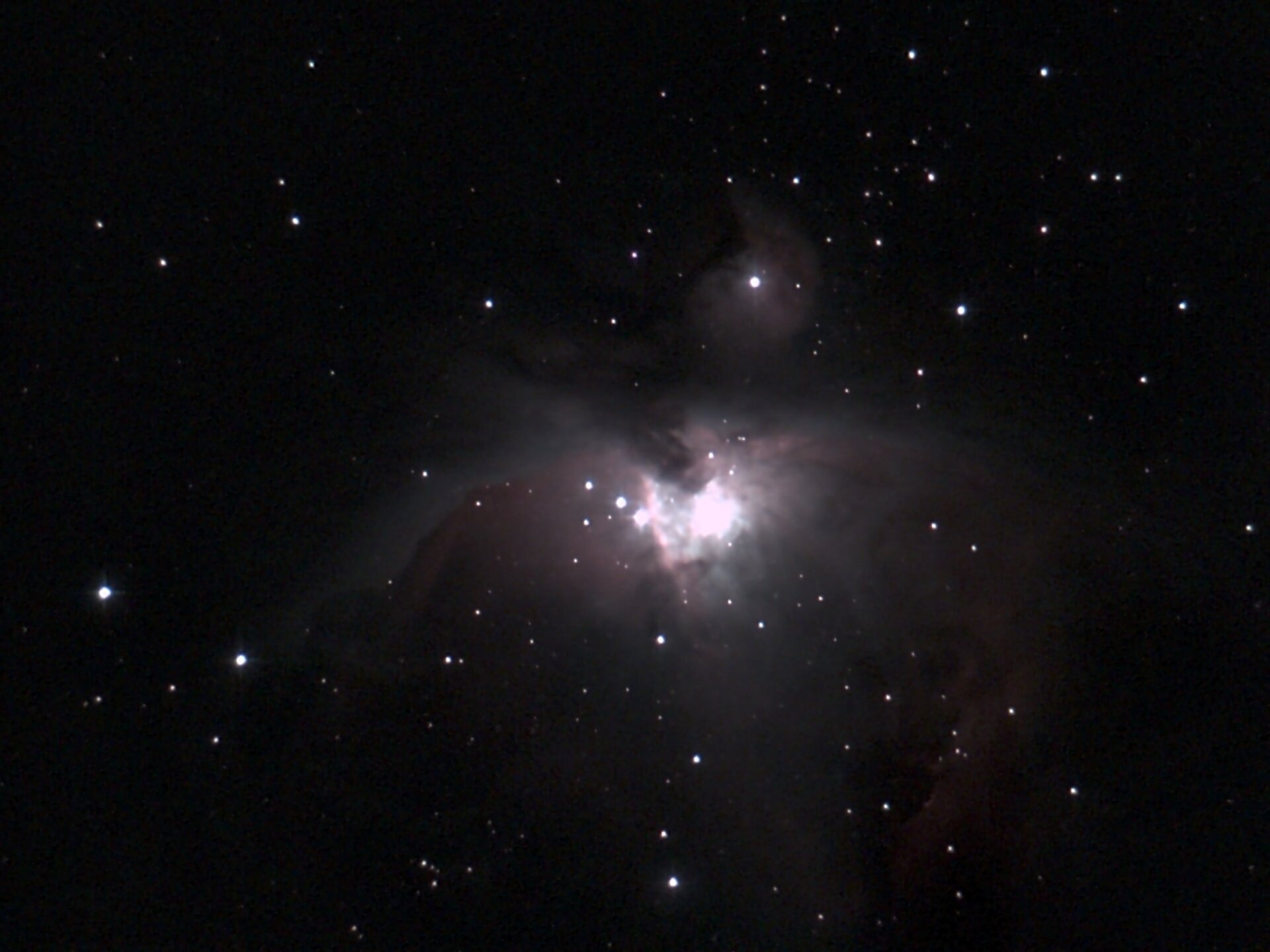 La Gran Nebulosa de Orión. Tan solo 72 segundos de exposición fue todo lo que se necesitó para resaltar este nivel de detalle.