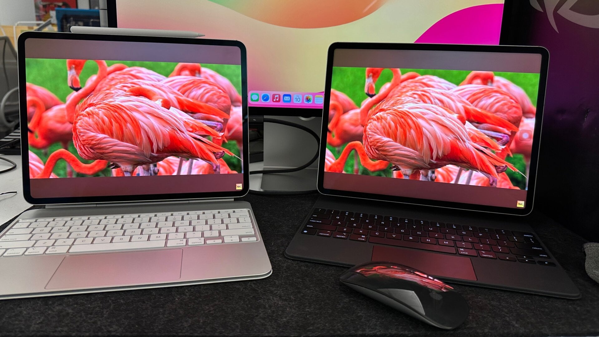 El iPad Pro M4 (2024), izquierda, versus el iPad Pro M2 (2022), derecha.