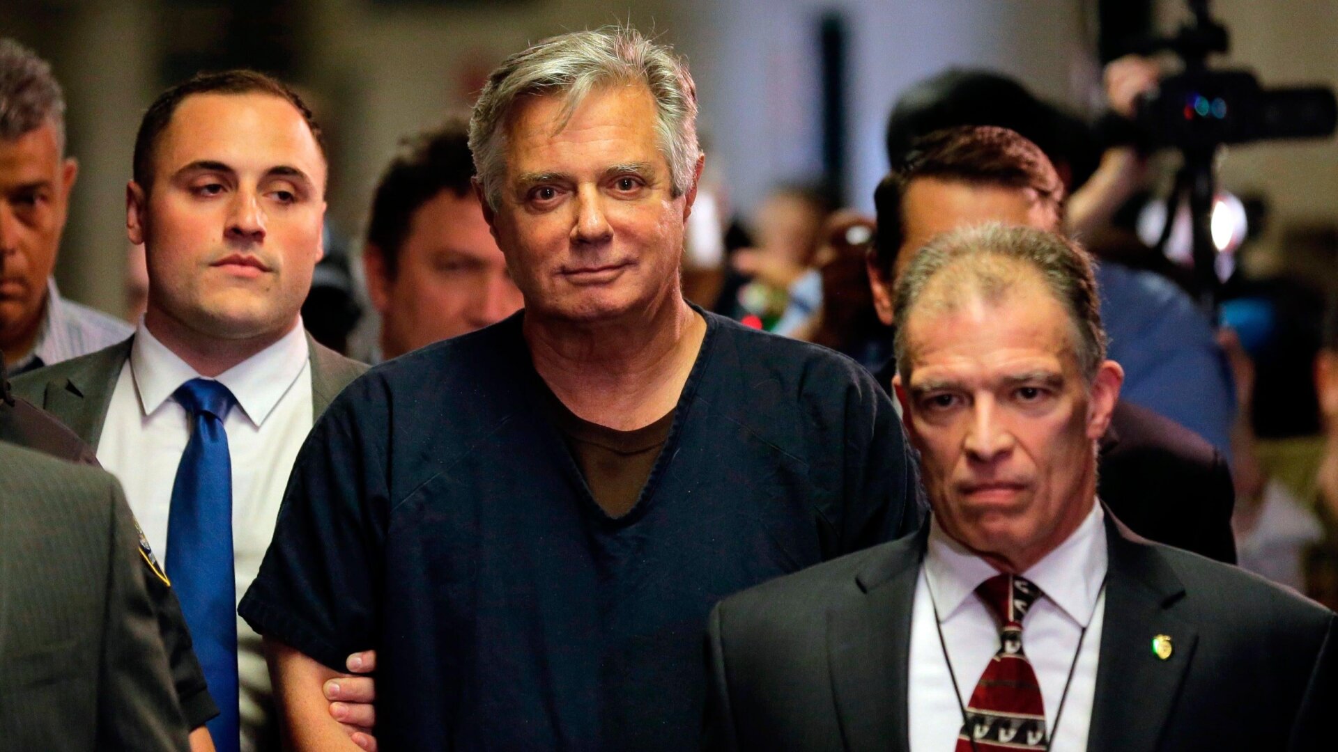 En esta fotografía de archivo del 27 de junio de 2019, Paul Manafort llega a un tribunal de Nueva York.