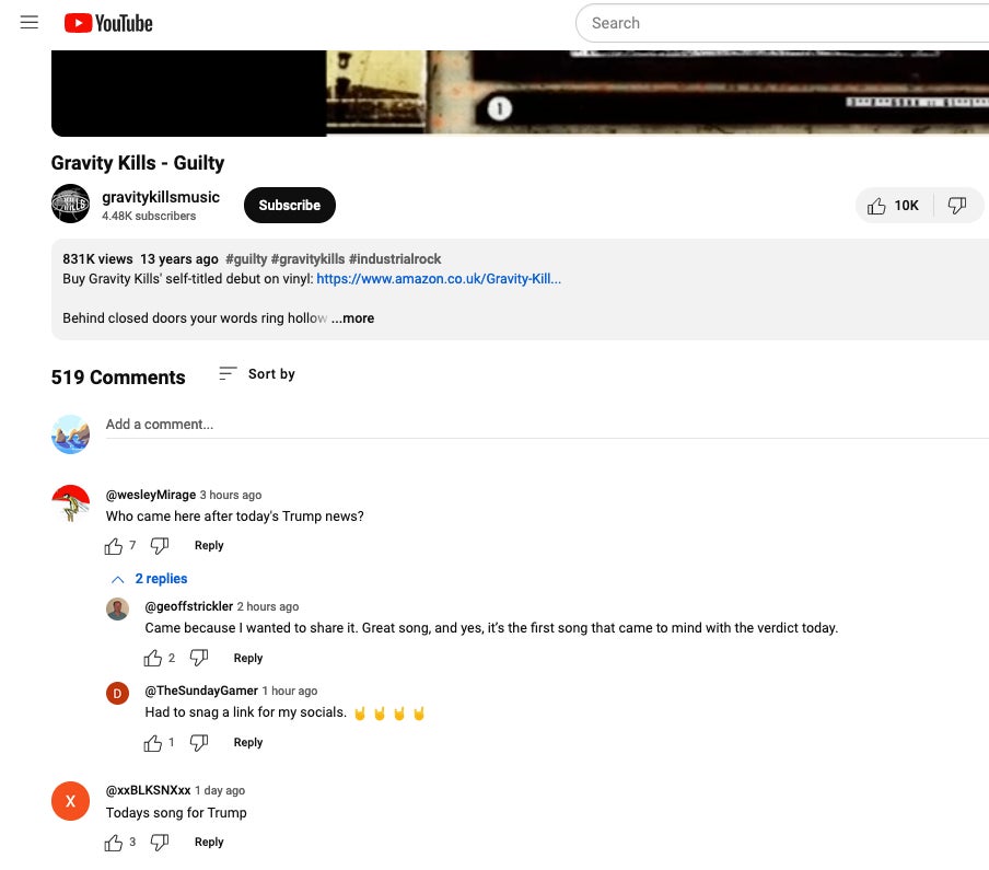 Screenshot: YouTube