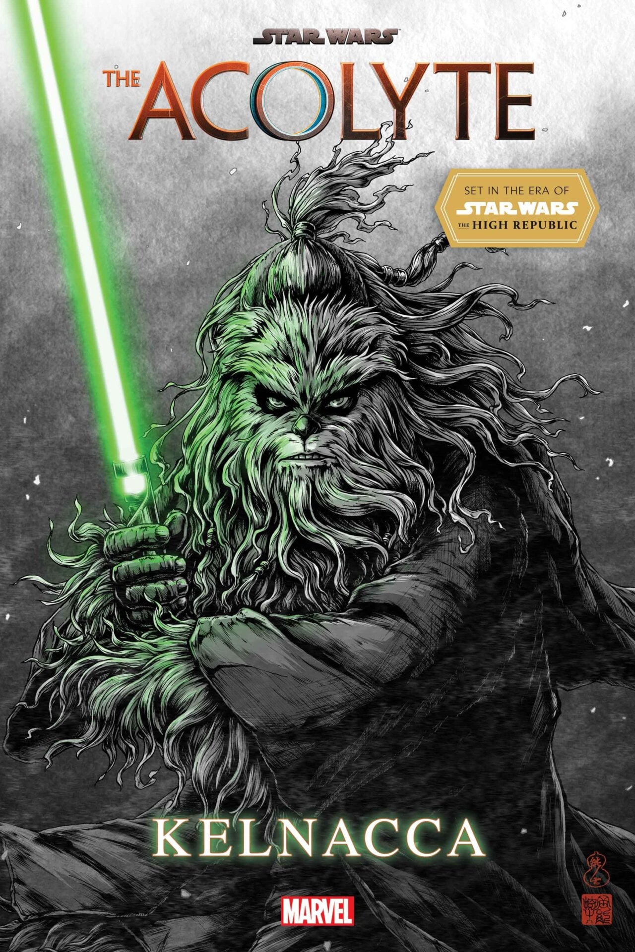 Star Wars: El Acólito - Kelnacca Portada variante #1 de Takashi Okazaki.