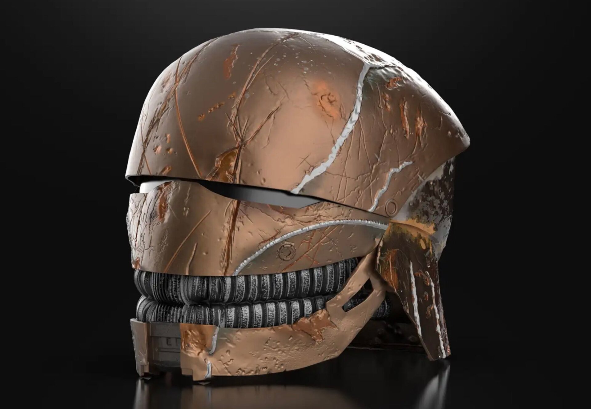 La réplica del casco.