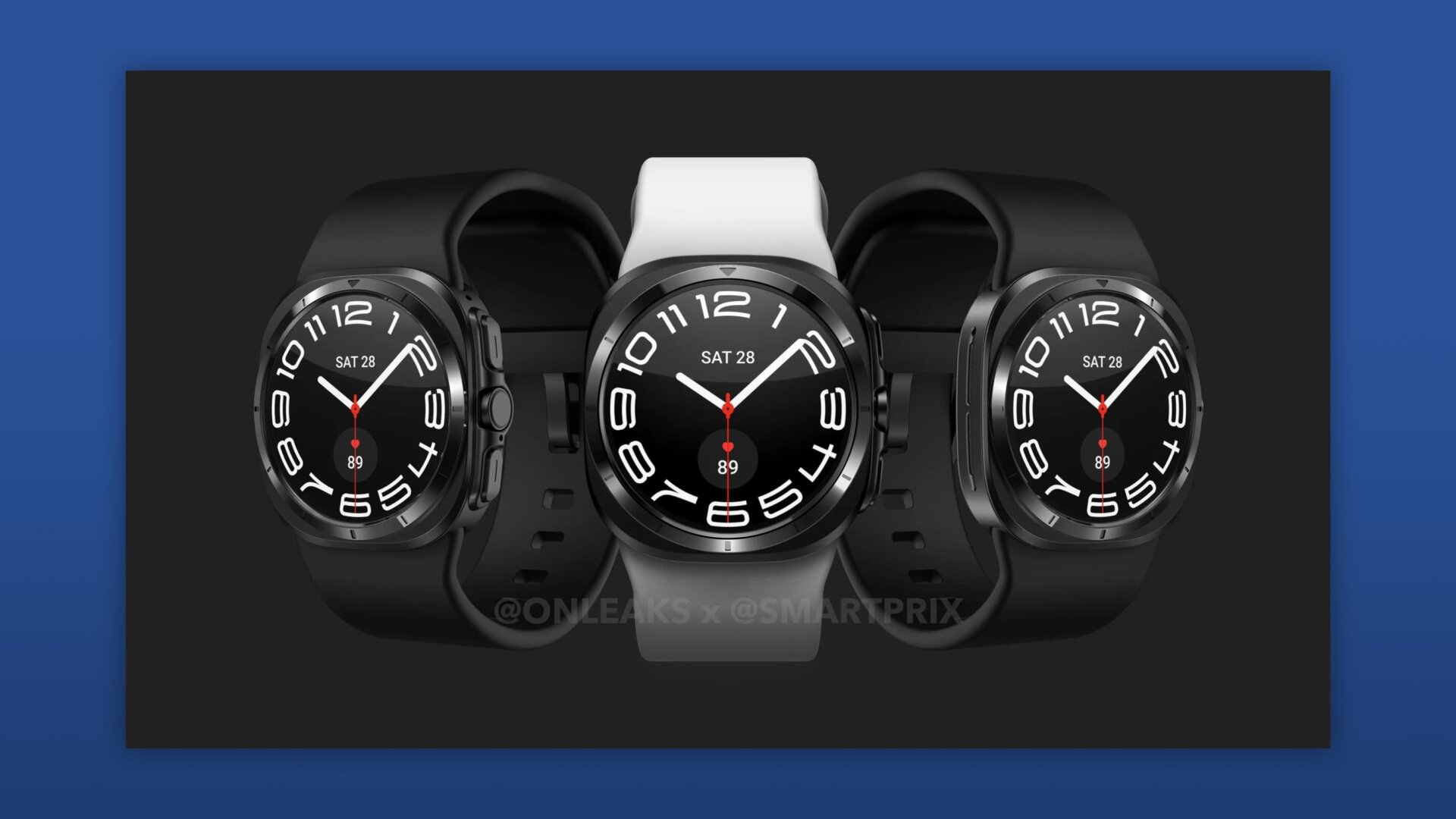 Cómo podría verse el Galaxy Watch 7 Ultra, según los renderizados.