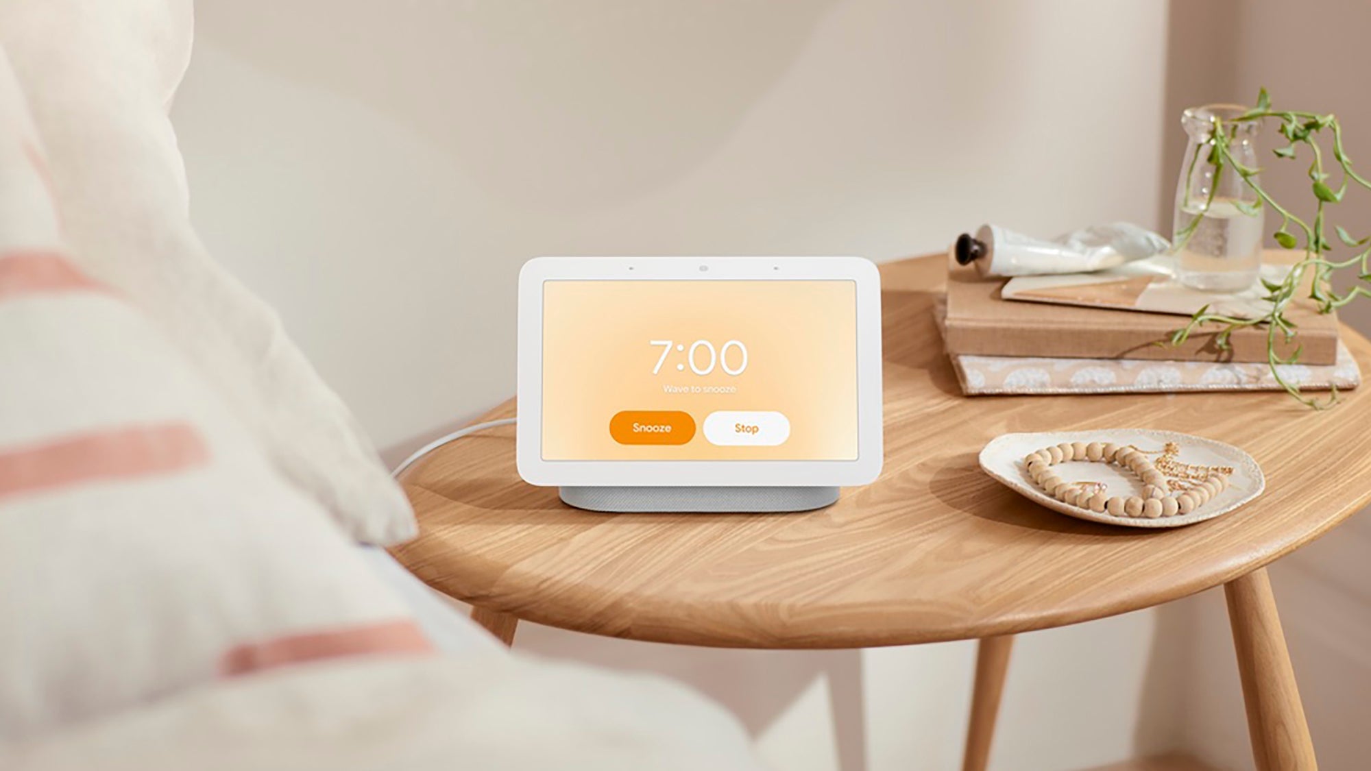 El Google Nest Hub puede despertarte suavemente.