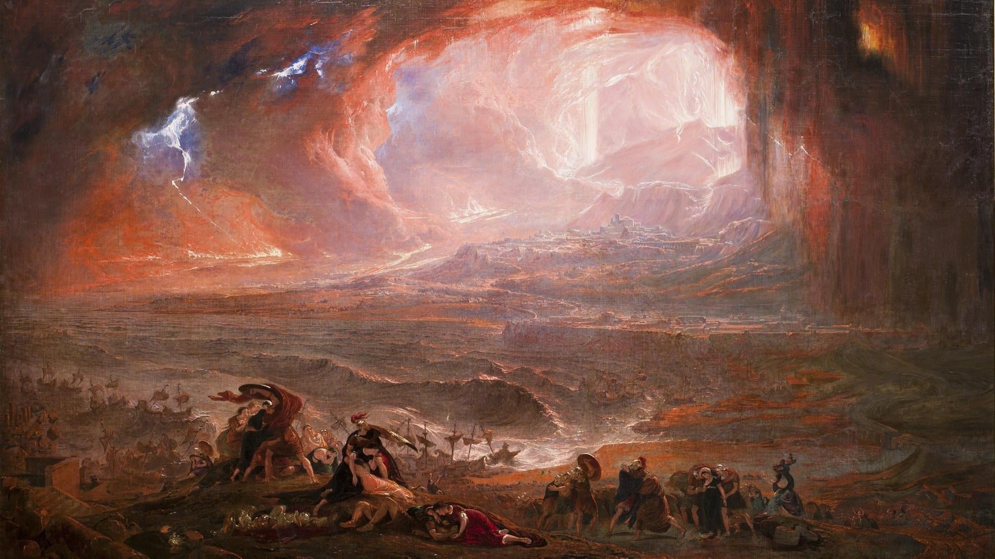 La versión restaurada de John Martin Destrucción de Pompeya y Herculano.