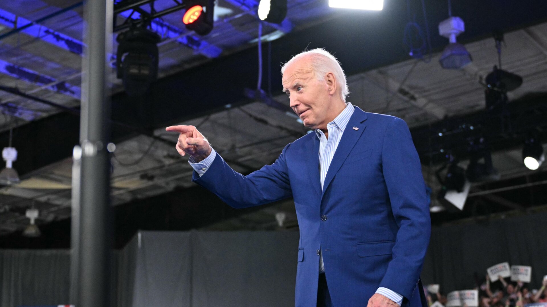 El presidente Joe Biden celebra un mitin posterior al debate en Raleigh, Carolina del Norte, el 28 de junio de 2024.