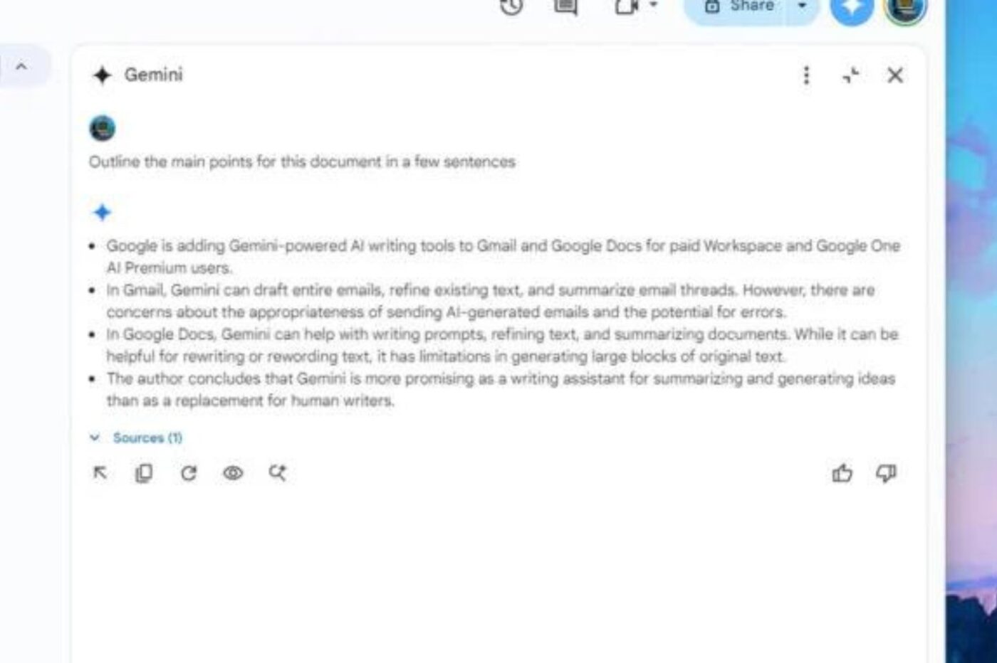 Cómo (y cuándo) usar Gemini AI en Gmail y Google Docs