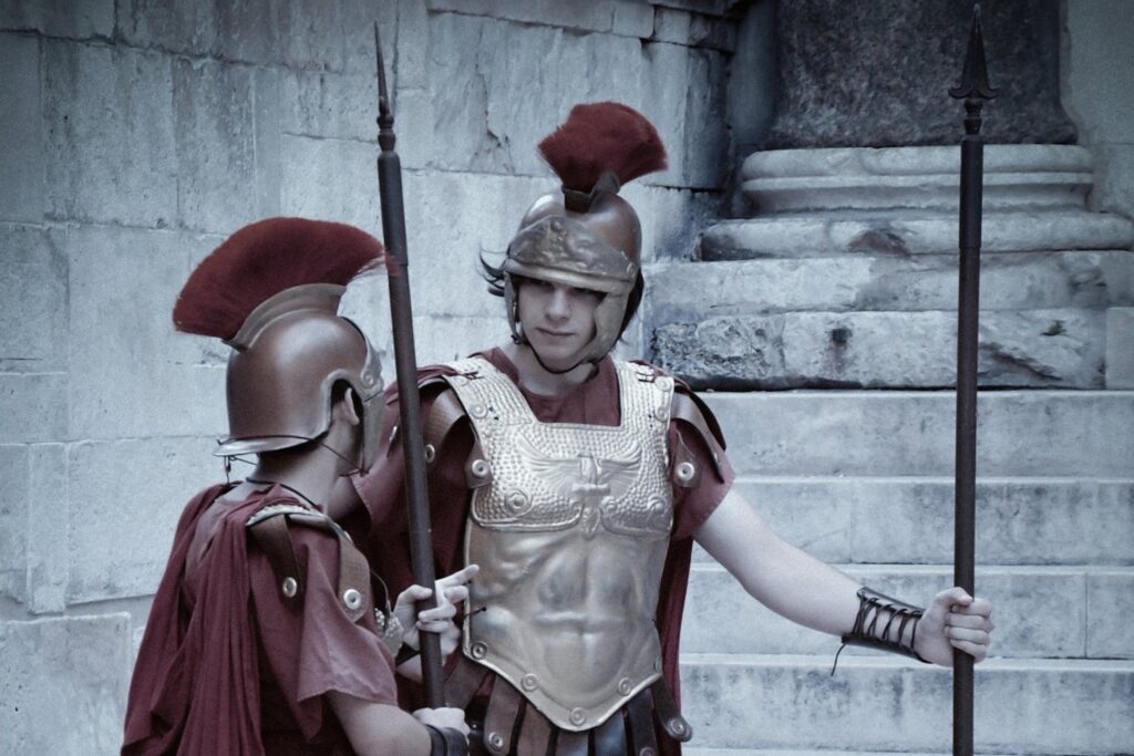 Romanos Pequeñas Cucharas En Batalla