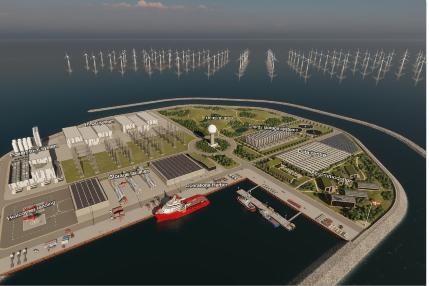 Una isla artificial revolucionaria: Europa apuesta por el hidrógeno verde