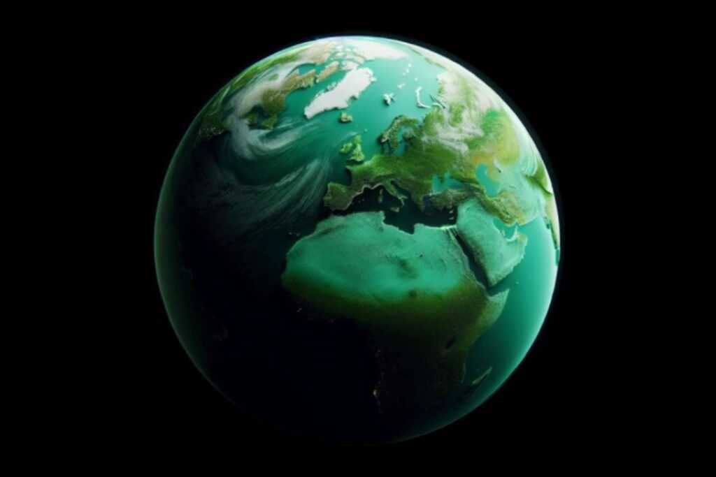 El inquietante cambio de color verde de la Tierra