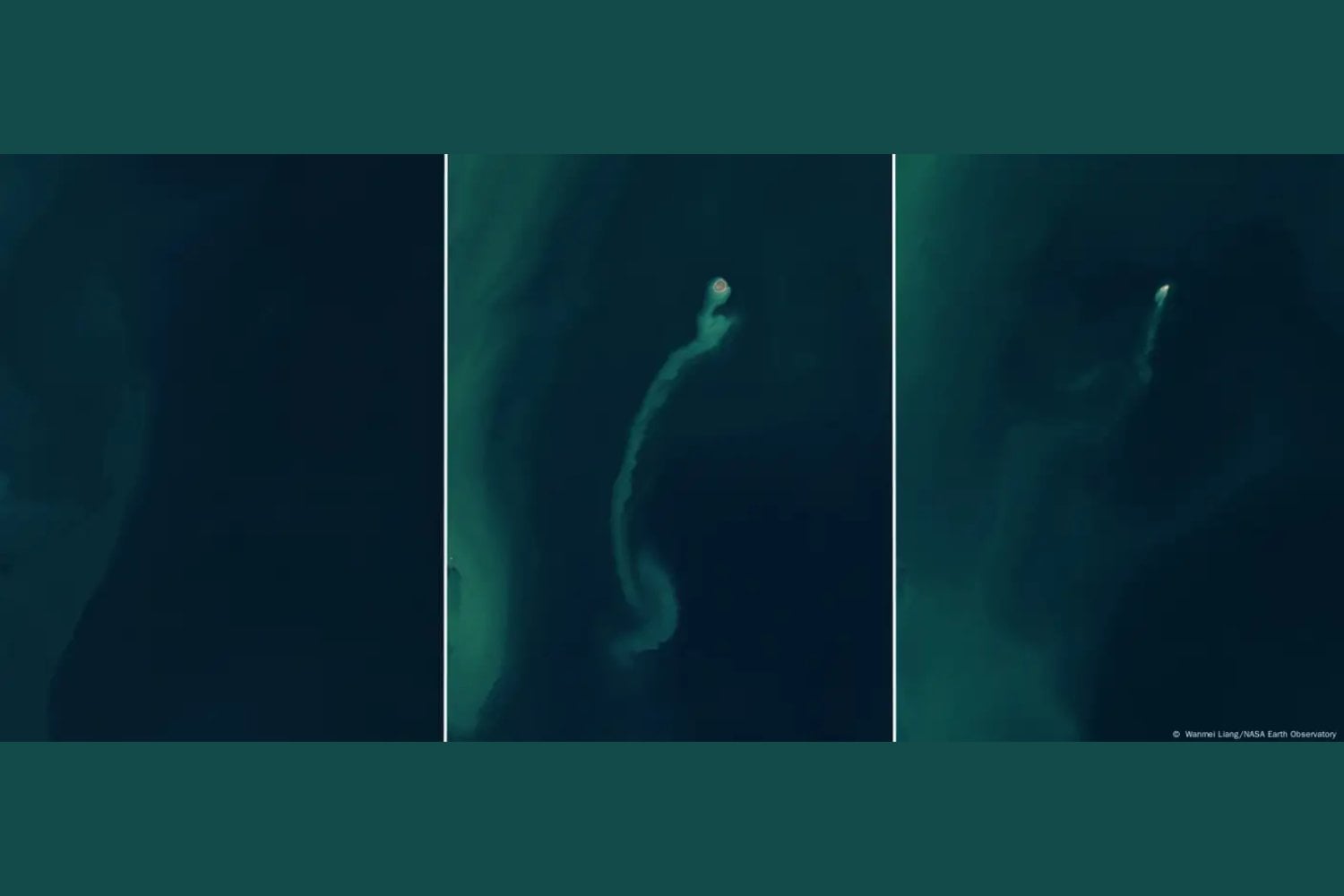 Una isla misteriosa emerge y desaparece en el mar Caspio