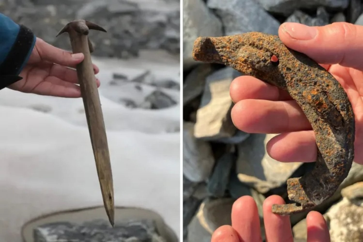 El hielo se derrite y revela un misterio: objetos milenarios desconciertan a los arqueólogos en Noruega