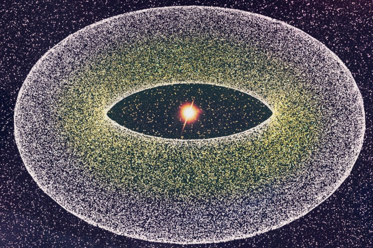 Un gigantesco objeto en espiral acecha en los límites del sistema solar