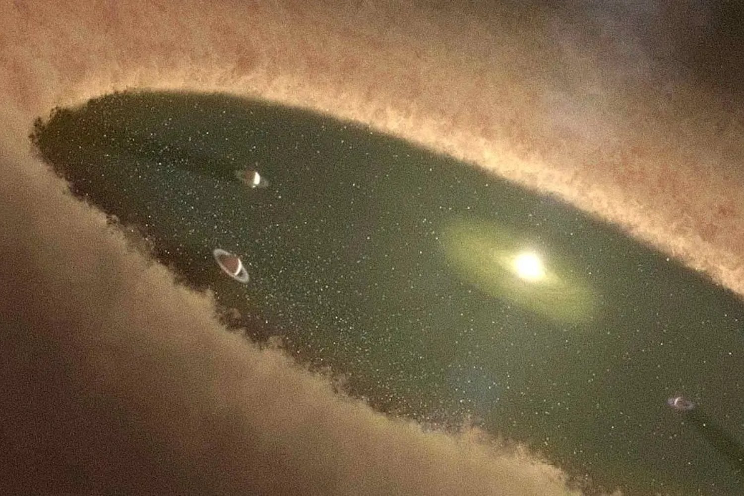 Un gigantesco objeto en espiral acecha en los límites del sistema solar