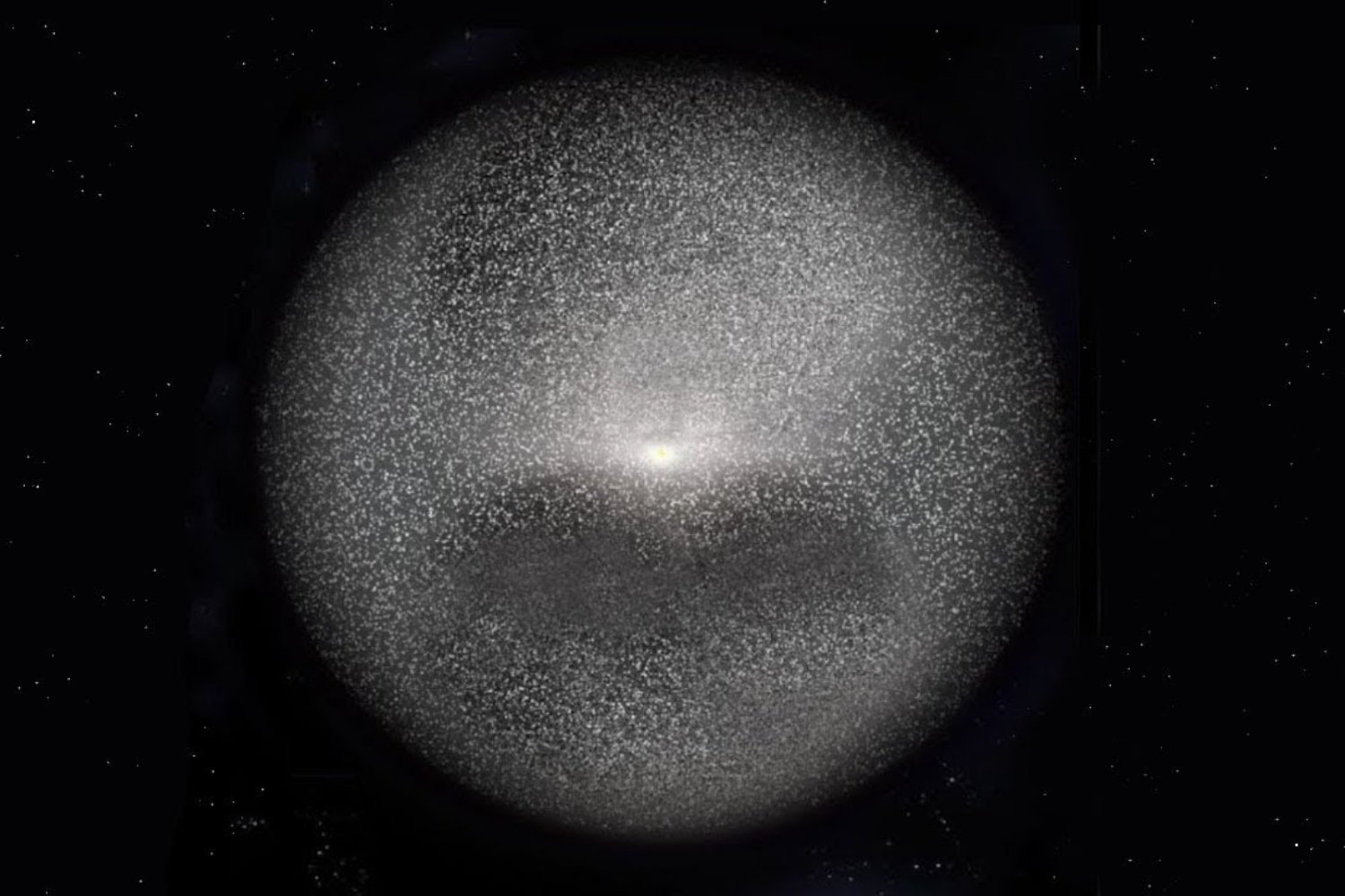 Un gigantesco objeto en espiral acecha en los límites del sistema solar