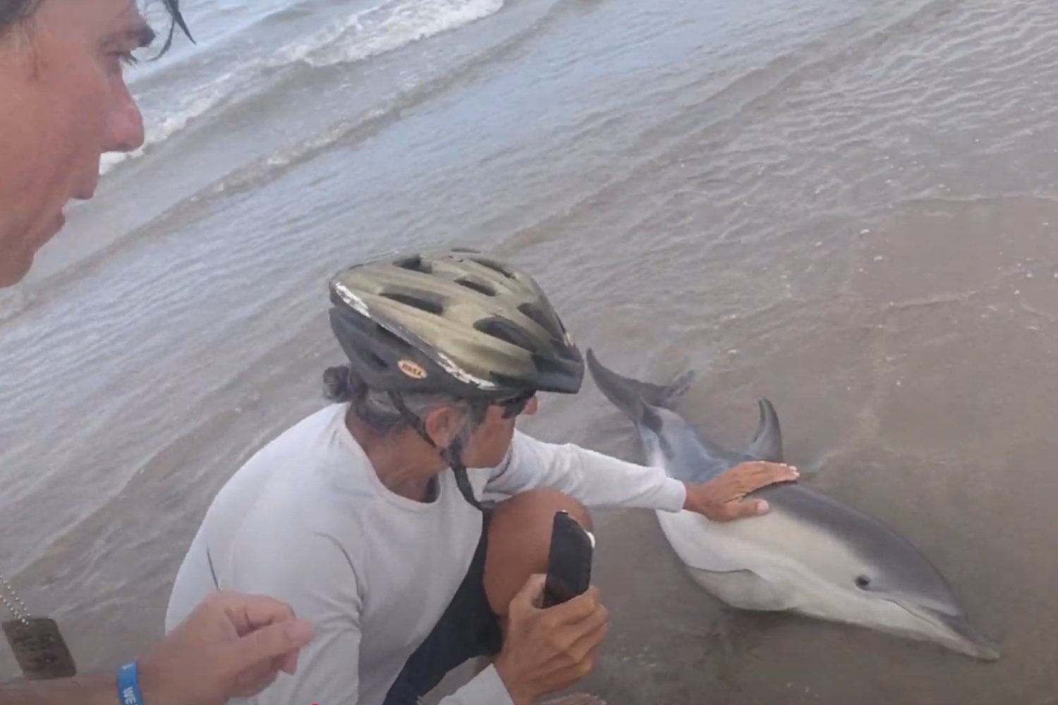 Influencer Rescata Delfin