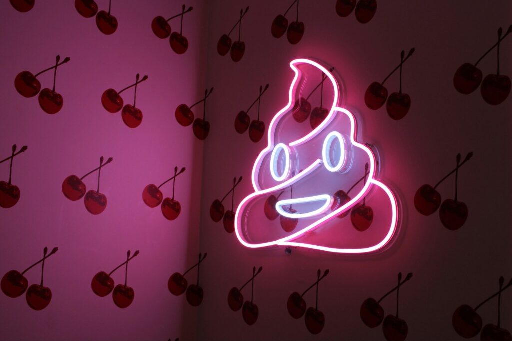 Cartel De Emoji Luminoso.