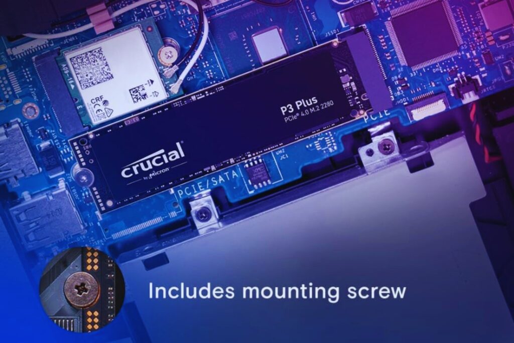 Crucial SSD interno PCIe Gen4 NVMe P3 Plus de 500 GB, M.2, hasta 4700 MB/s, CT500P3PSSD8