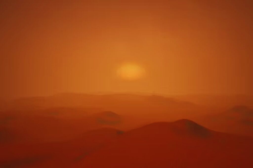 Así luce el crepúsculo en otro mundo: la NASA revela cómo se ve un atardecer en Marte