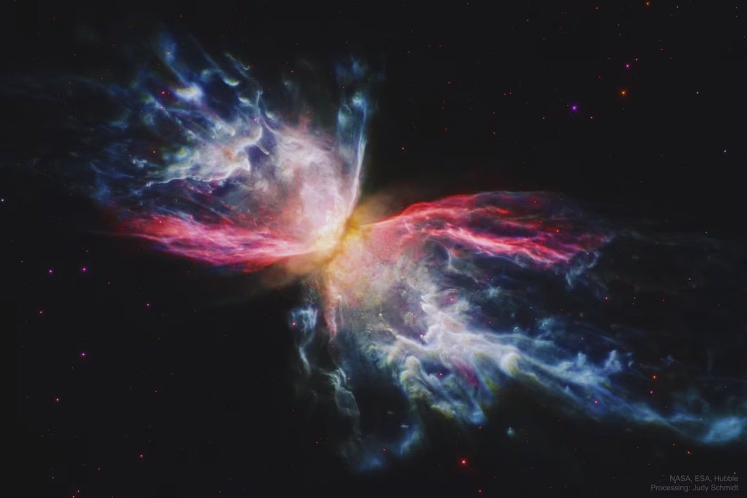 La NASA detecta una mariposa cósmica que viaja a casi un millón de kilómetros por hora