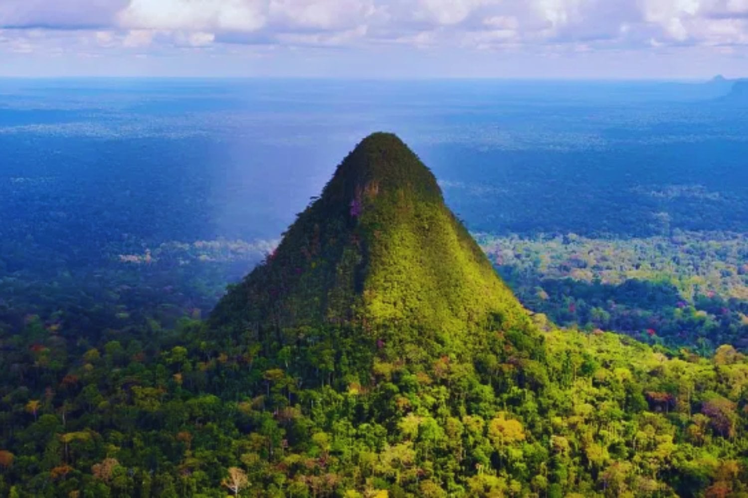 ¿Qué es esta forma? nadie tiene la respuesta sobre el misterioso cono del Amazonas