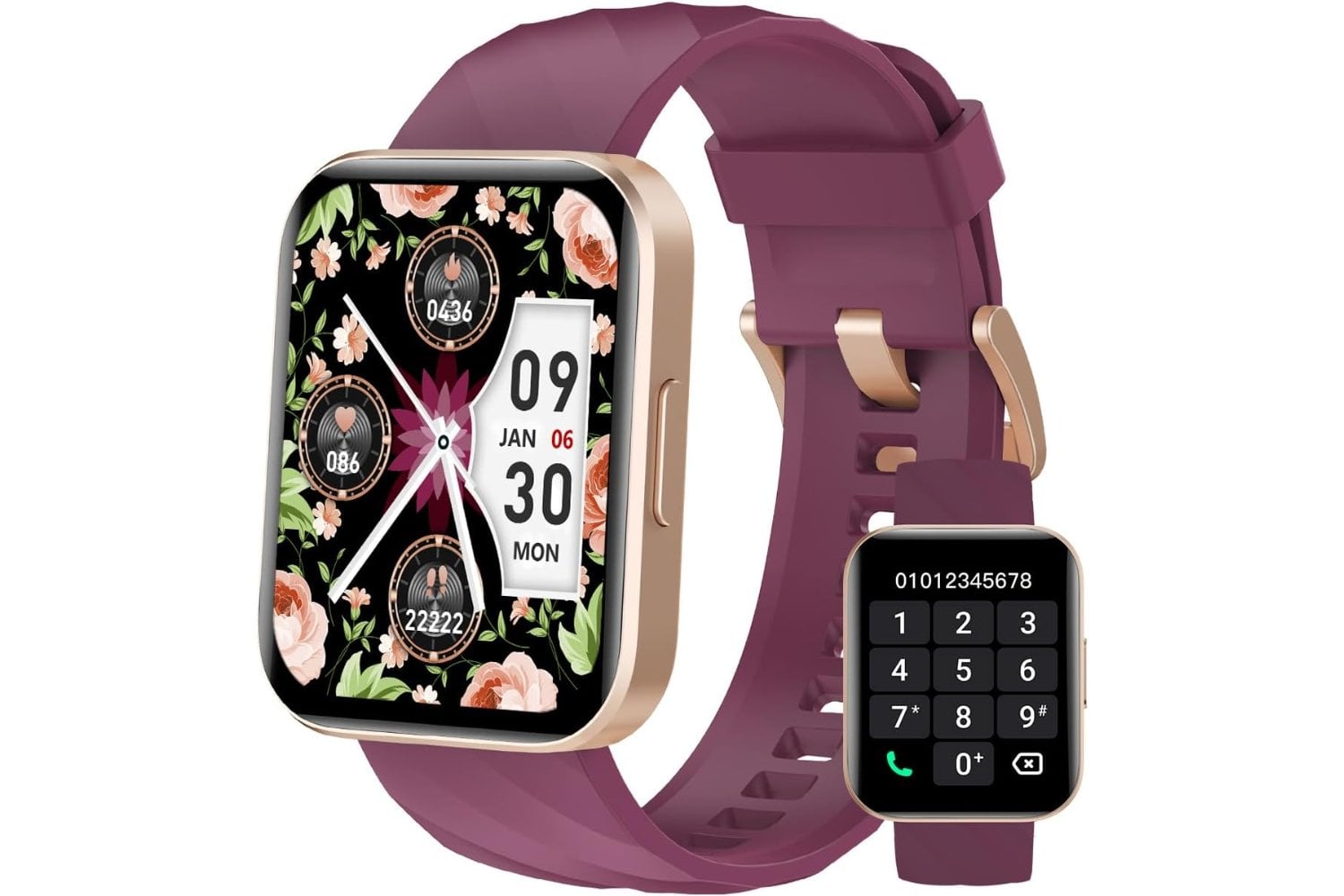 Dakofied Smartwatch con Llamadas Bluetooth,Reloj Inteligente Hombre Mujer,Smart Watch Smart Watch Pulsómetro,Monitor de Sueño,Calories,Podómetro,Impermeable IP68 Pulsera Actividad para Android iOS