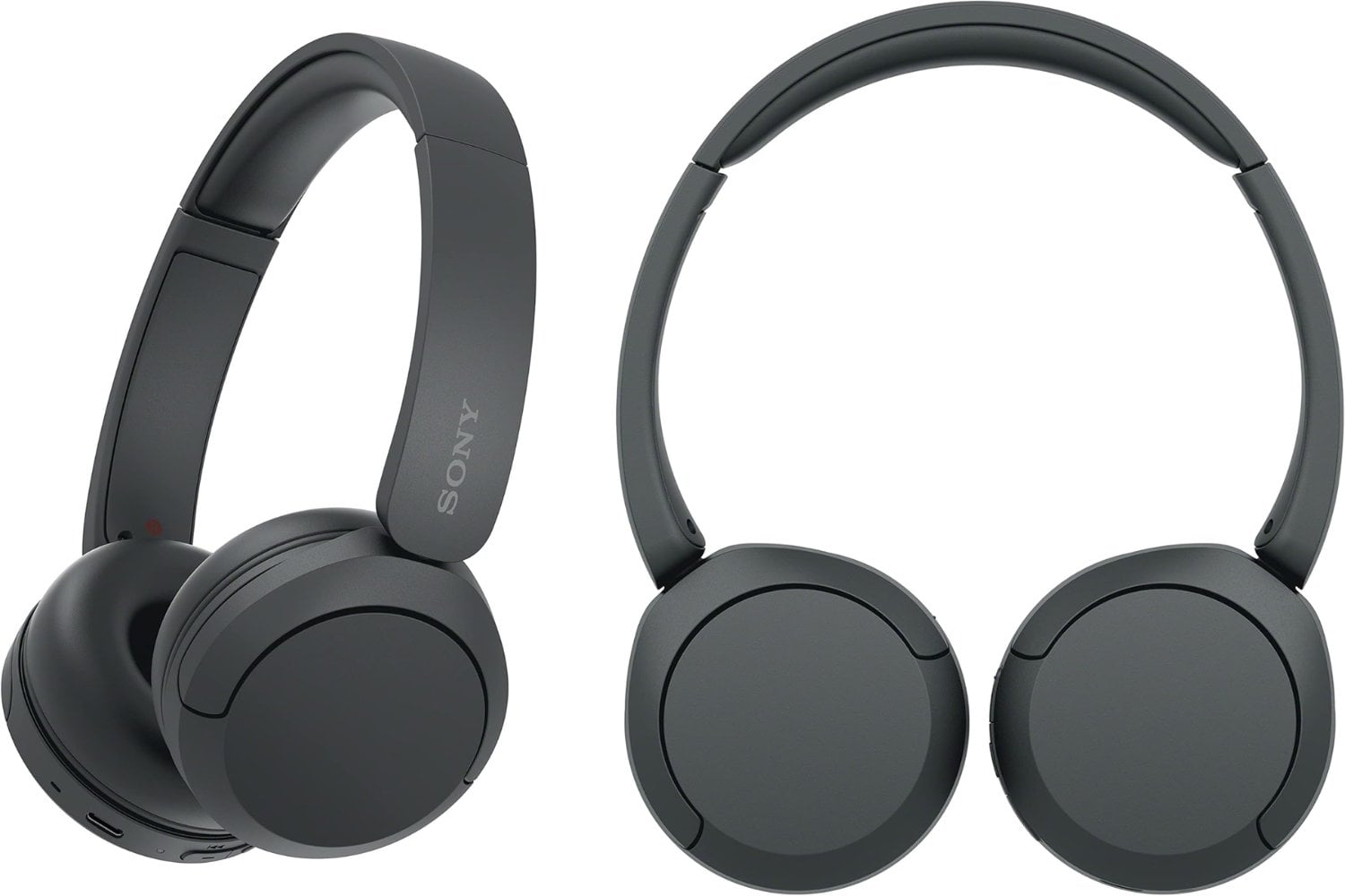 Auriculares de diadema inalámbricos Bluetooth Sony WH-CH520, sonido de alta calidad, diseño ligero, 50 h de batería, carga rápida, ecualizador, llamadas nítidas, iOS y Android - Negro