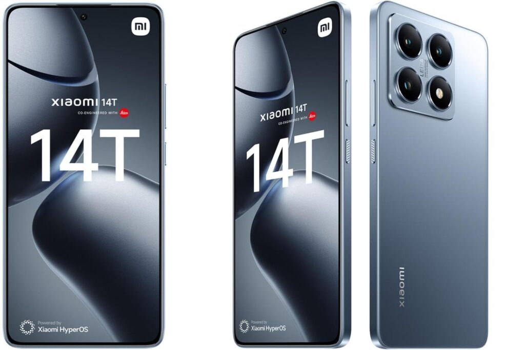 Xiaomi 14T – Smartphone de 12+256GB, Lentes Leica Summilux, MediaTek Dimensity 8300 Ultra, Pantalla AMOLED de 6,67'' 144Hz, HyperCharge 67W, Azul Titanio (Versión ES)