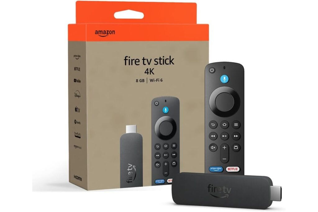 Amazon Fire TV Stick 4K (Última generación), Dispositivo de streaming compatible con Wi-Fi 6, Dolby Vision, Dolby Atmos y HDR10+