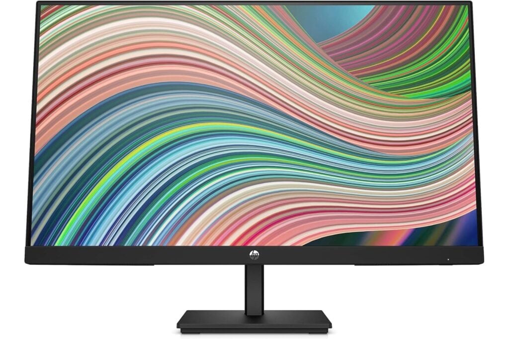 HP V24ie G5 - Monitor de 24" Full HD (1920 x 1080, 75Hz, 5ms, IPS, 16:9, AMD FreeSync, Low Blue Light, HDMI, VGA, DisplayPort, Joypad OSD, Antirreflejo, Inclinación Ajustable) Negro
