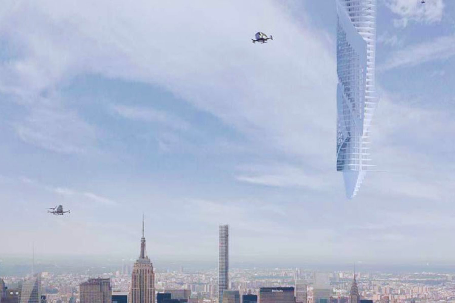 Una ciudad colgante del espacio: el increíble proyecto que planea construir un rascacielos atado a un asteroide - La Torre Analemma fue ideada por Clouds Architecture Office