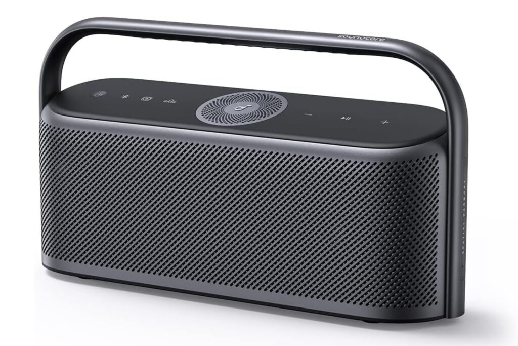 Soundcore Motion X600 Altavoz Bluetooth Potente, Altavoz portátil y inalámbrico, Hi-Res, 50W, IPX7, 12h, EQ Personalizable, Entrada de AUX IN