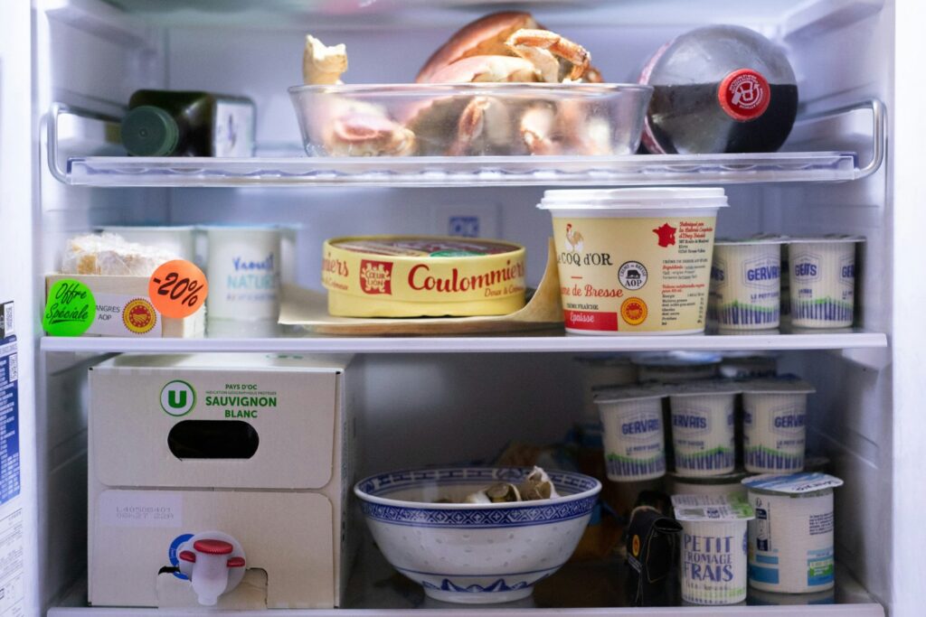 Interior De Una Heladera