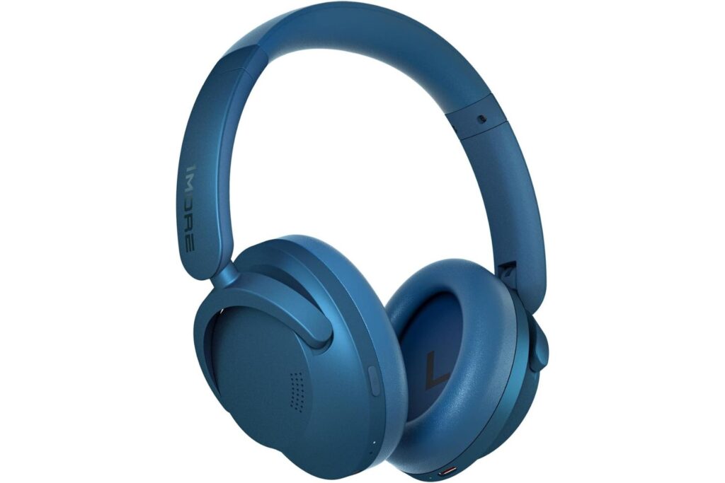 1More SonoFlow Auriculares Inalámbricos con Cancelación Activa de Ruido, 70H Cascos Inalámbricos Bluetooth, Auriculares Supraaurales con LDAC y 12 Modos EQ, Modos Varios, Cómodos y Plegables (Azul)