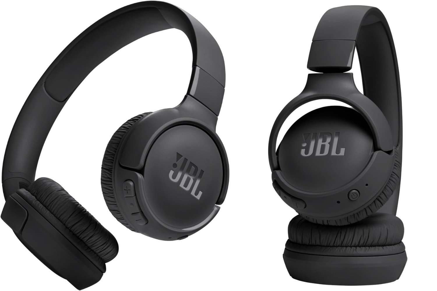 JBL Auriculares Tune 520 BT, inálambricos por Bluetooth, 57 horas de reproducción con JBL Pure Bass, plegables, negro